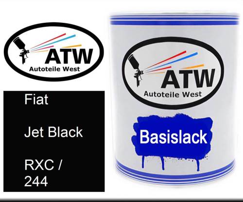 Fiat, Jet Black, RXC / 244: 1L Lackdose, von ATW Autoteile West.